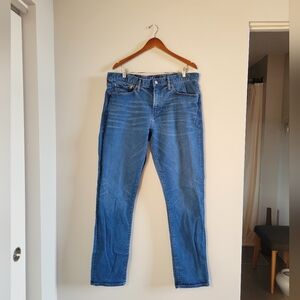 GAP Slim Straight Bright Indigo Denim Womens Jeans 38x34